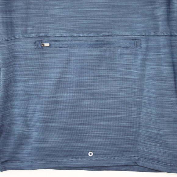 HANG TEN MENS UPF 50+ SUN TEE T SHIRT NWT LONG SLEEVE SZ SMALL BLUE GRAY POCKET - Picture 13 of 13